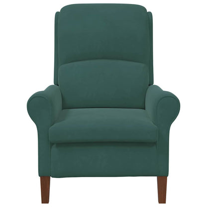 Armchair Dark green 76 x 94 x 102 cm Velvet