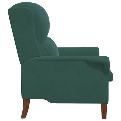 Armchair Dark green 76 x 94 x 102 cm Velvet