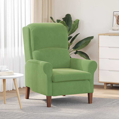 Armchair Light green 76 x 94 x 102 cm Velvet