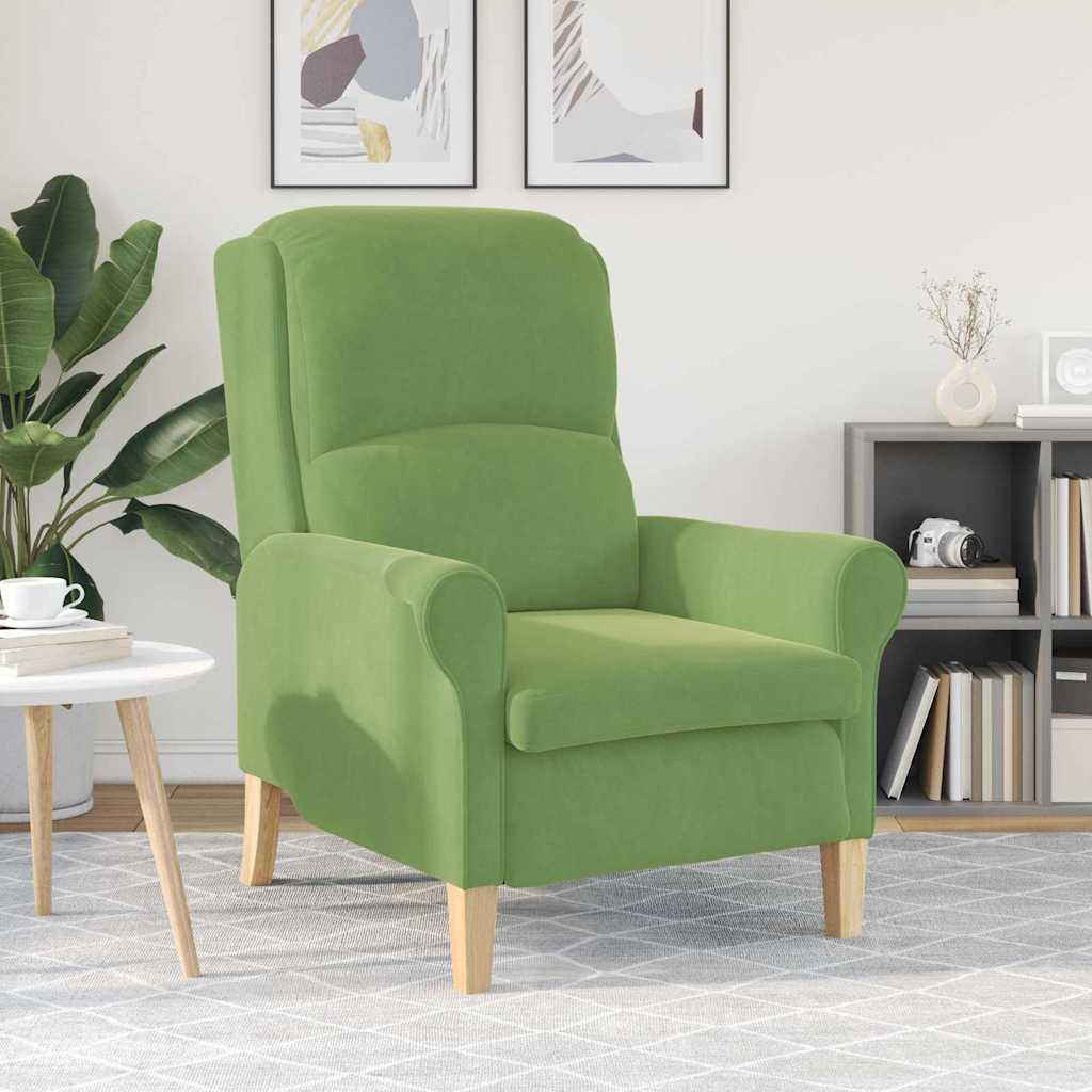 Armchair Light green 76 x 94 x 102 cm Velvet