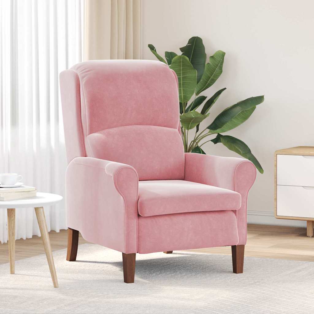 Armchair Pink 76 x 94 x 102 cm Velvet