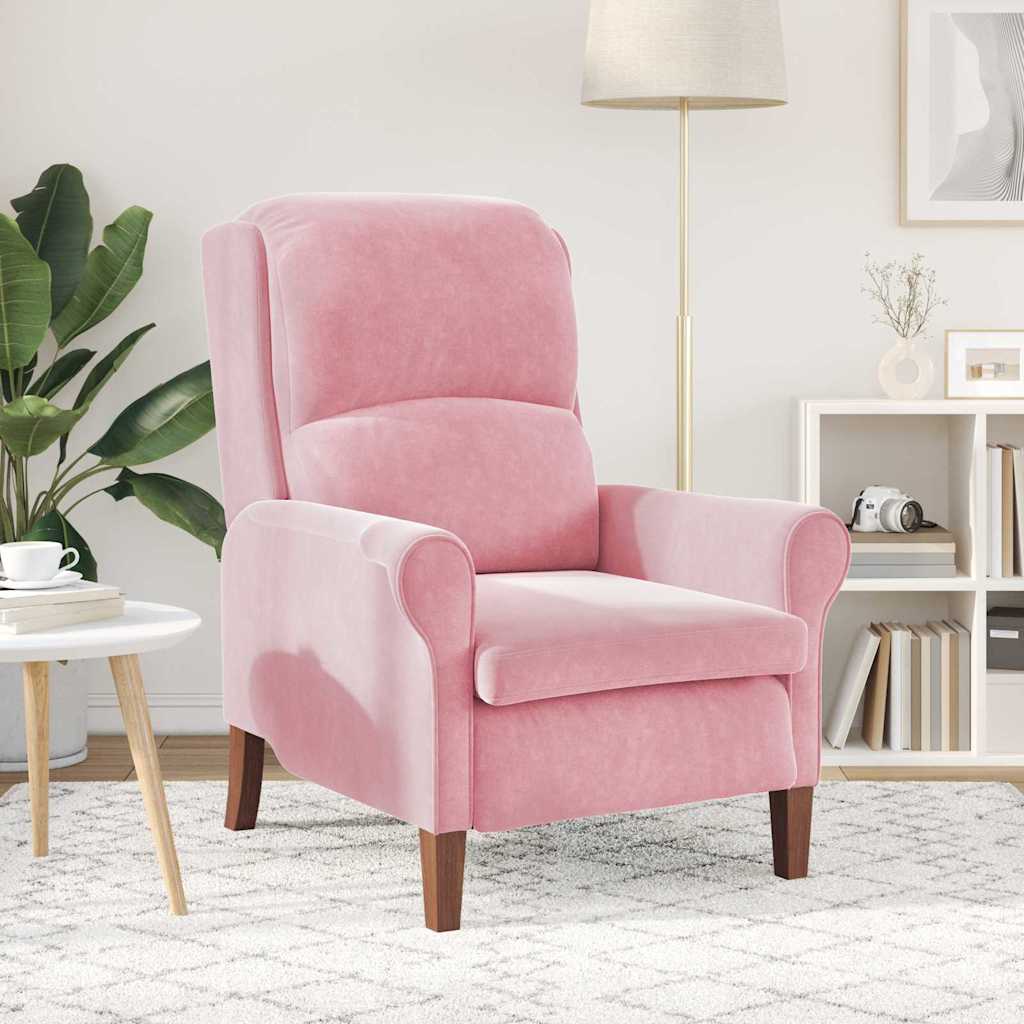 Armchair Pink 76 x 94 x 102 cm Velvet