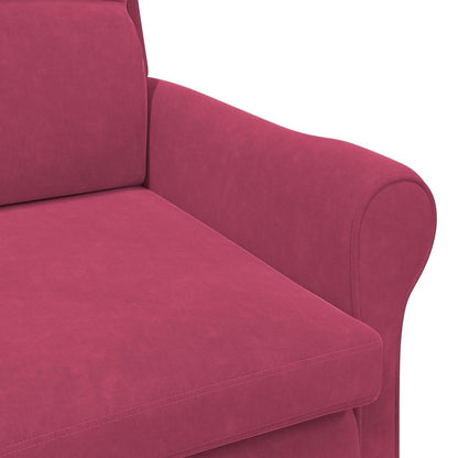Armchair Wine red 76 x 94 x 102 cm Velvet