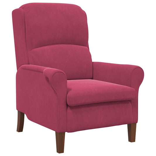 Armchair Wine red 76 x 94 x 102 cm Velvet