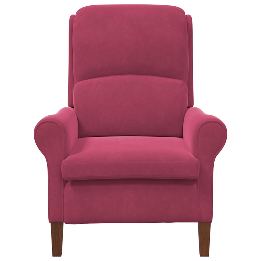 Armchair Wine red 76 x 94 x 102 cm Velvet