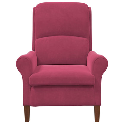 Armchair Wine red 76 x 94 x 102 cm Velvet