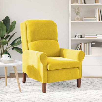 Armchair Yellow 76 x 94 x 102 cm Velvet