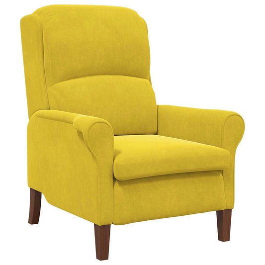 Armchair Yellow 76 x 94 x 102 cm Velvet