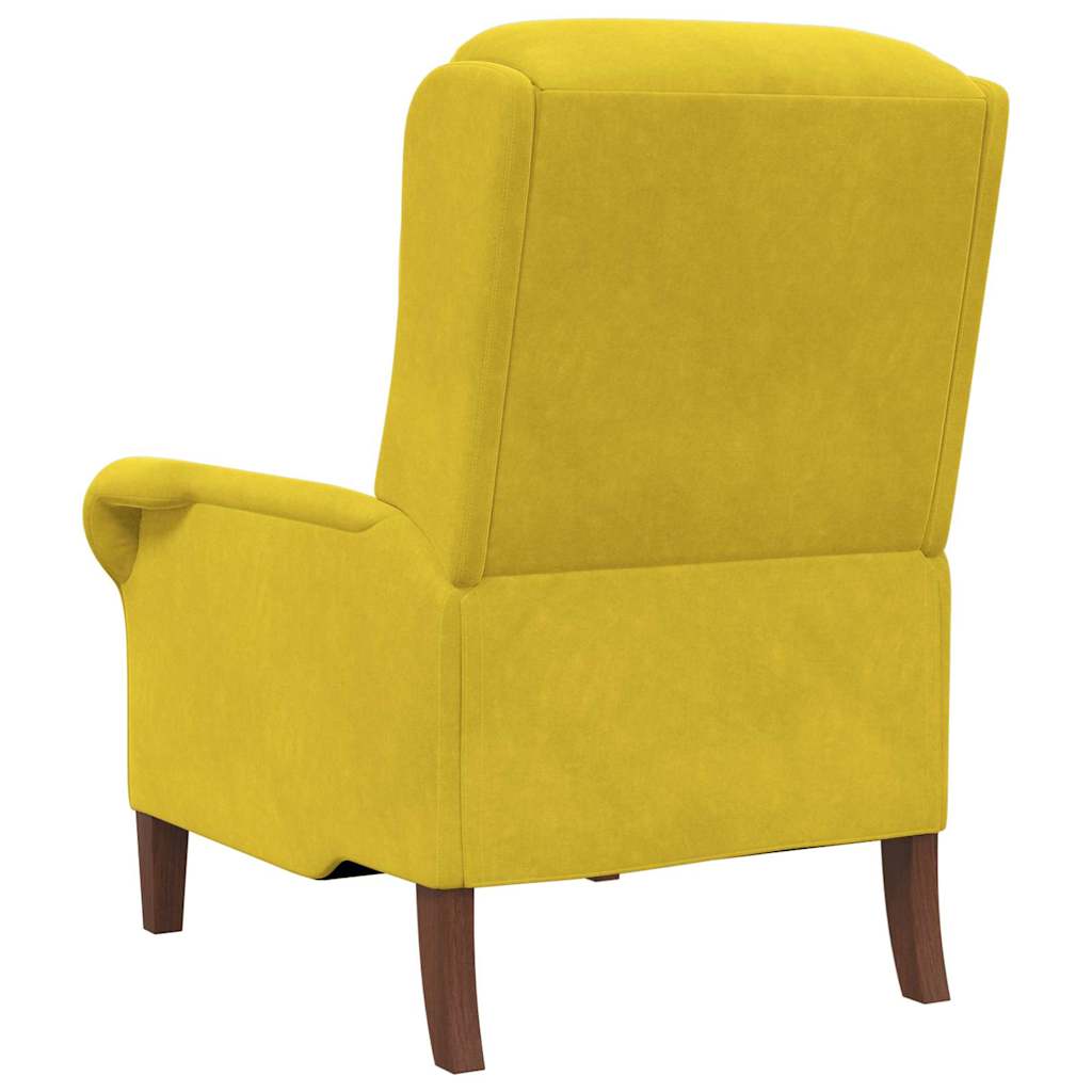 Armchair Yellow 76 x 94 x 102 cm Velvet