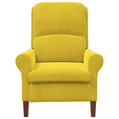 Armchair Yellow 76 x 94 x 102 cm Velvet