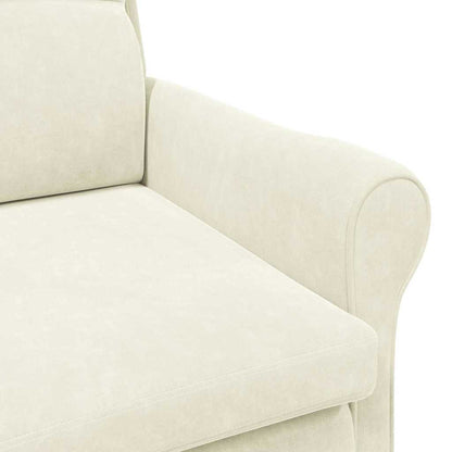 Armchair Cream 76 x 94 x 102 cm Velvet
