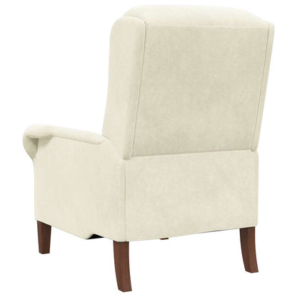 Armchair Cream 76 x 94 x 102 cm Velvet