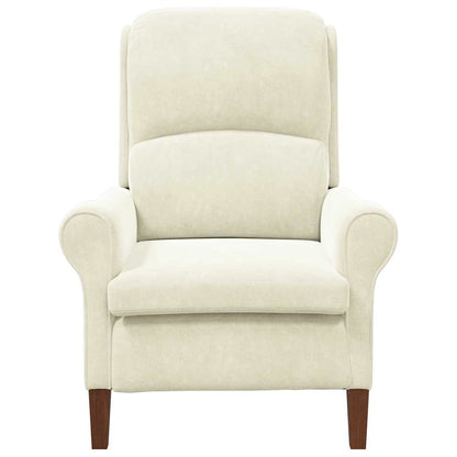 Armchair Cream 76 x 94 x 102 cm Velvet