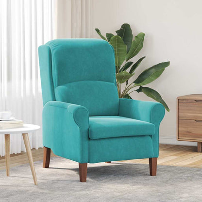 Armchair Turquoise 76 x 94 x 102 cm Velvet