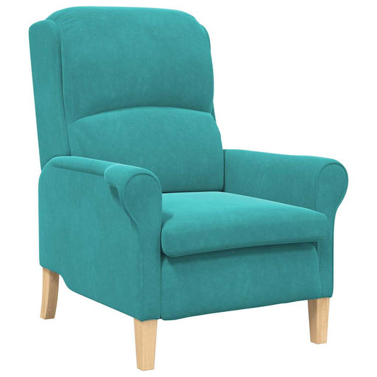 Armchair Turquoise 76 x 94 x 102 cm Velvet