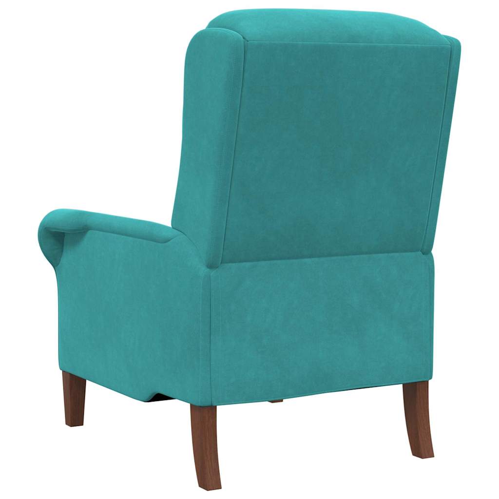 Armchair Turquoise 76 x 94 x 102 cm Velvet