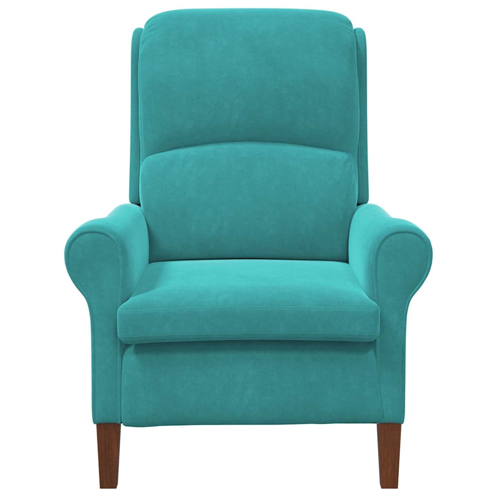 Armchair Turquoise 76 x 94 x 102 cm Velvet