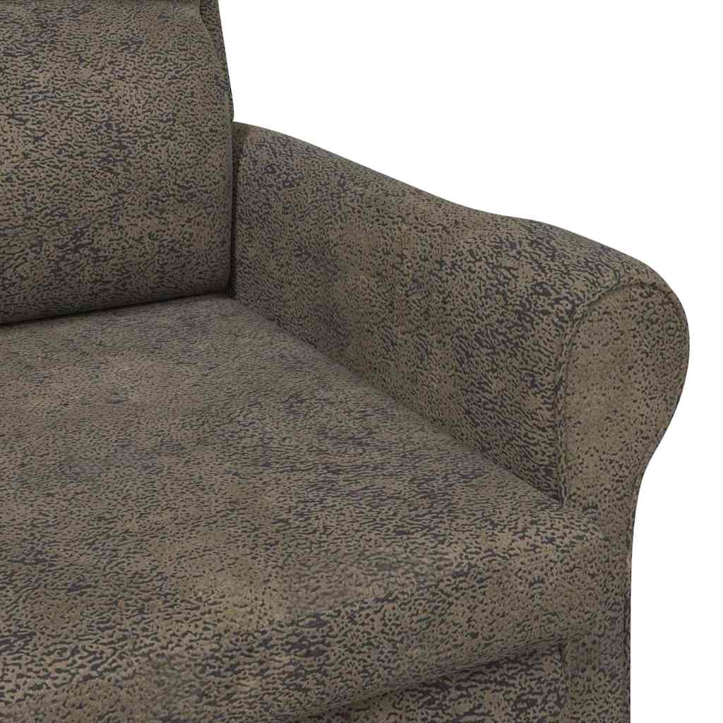 Armchair Dark grey 76 x 94 x 102 cm Faux leather