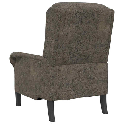 Armchair Dark grey 76 x 94 x 102 cm Faux leather