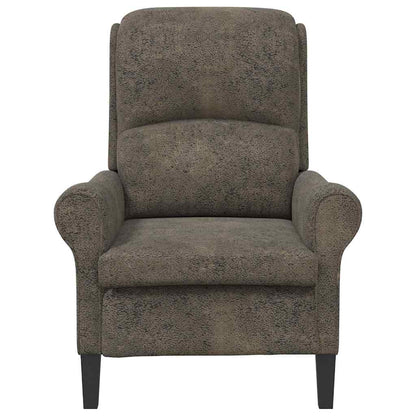 Armchair Dark grey 76 x 94 x 102 cm Faux leather