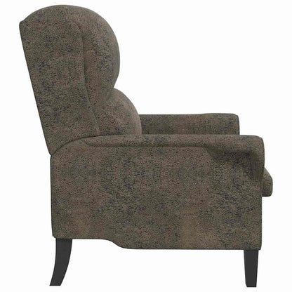 Armchair Dark grey 76 x 94 x 102 cm Faux leather