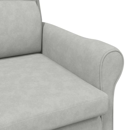 Armchair Light grey 76 x 94 x 102 cm Microfibre