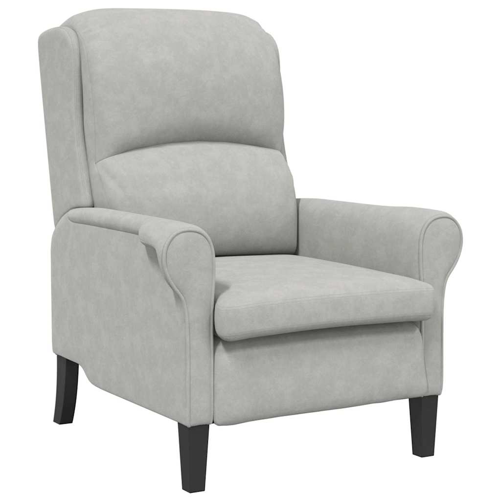 Armchair Light grey 76 x 94 x 102 cm Microfibre