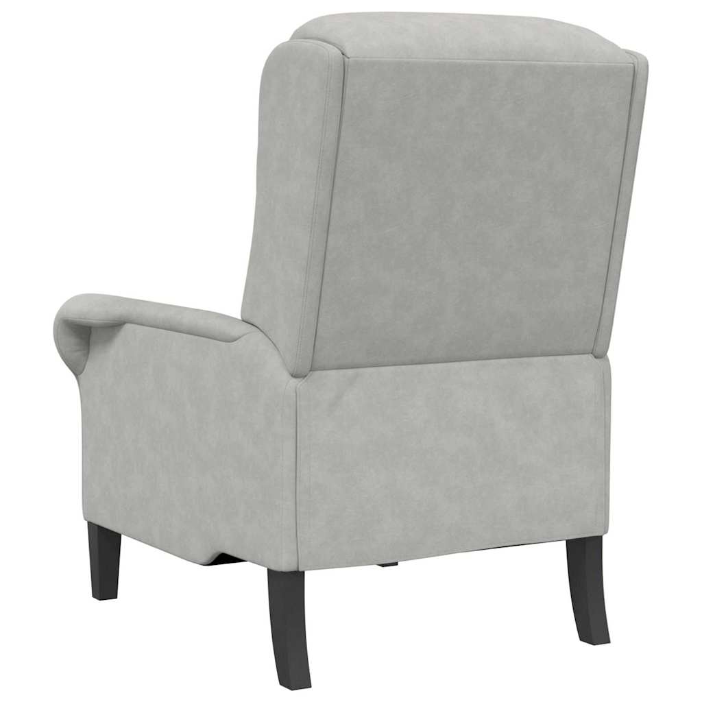Armchair Light grey 76 x 94 x 102 cm Microfibre