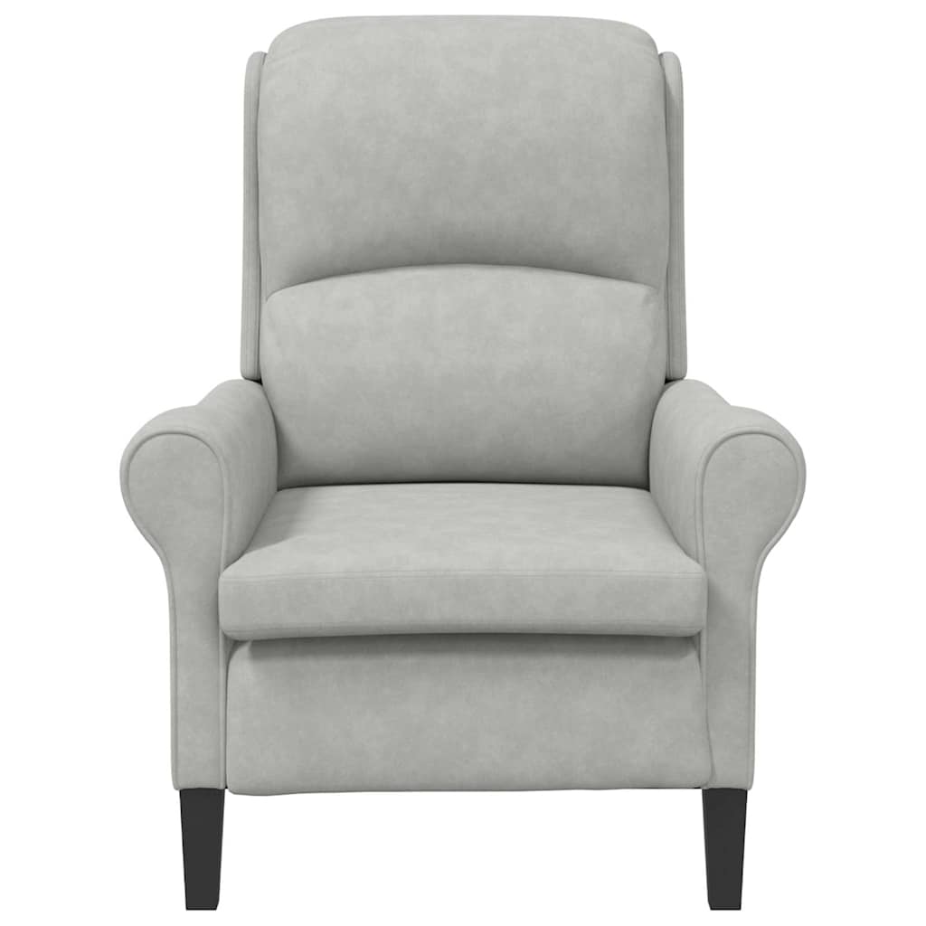 Armchair Light grey 76 x 94 x 102 cm Microfibre
