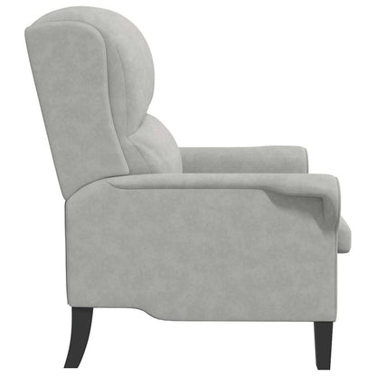 Armchair Light grey 76 x 94 x 102 cm Microfibre