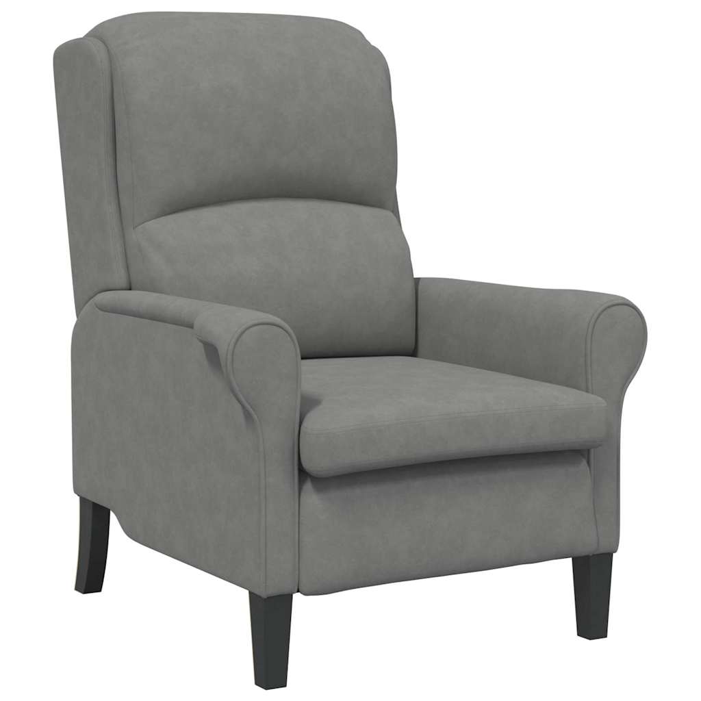 Armchair Dark grey 76 x 94 x 102 cm Microfibre
