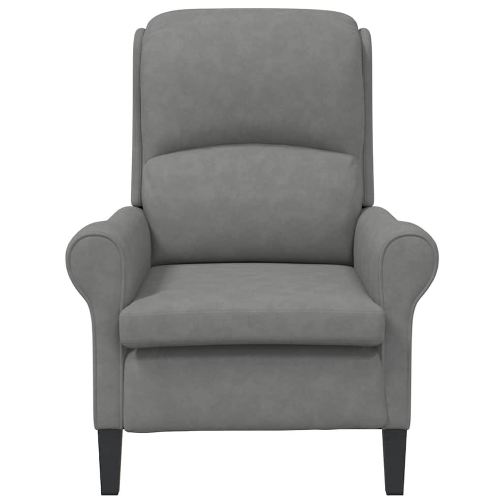 Armchair Dark grey 76 x 94 x 102 cm Microfibre