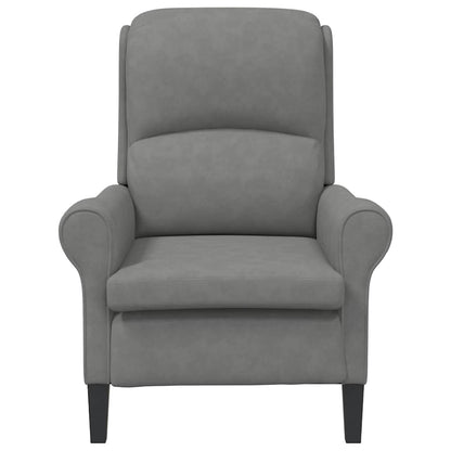 Armchair Dark grey 76 x 94 x 102 cm Microfibre