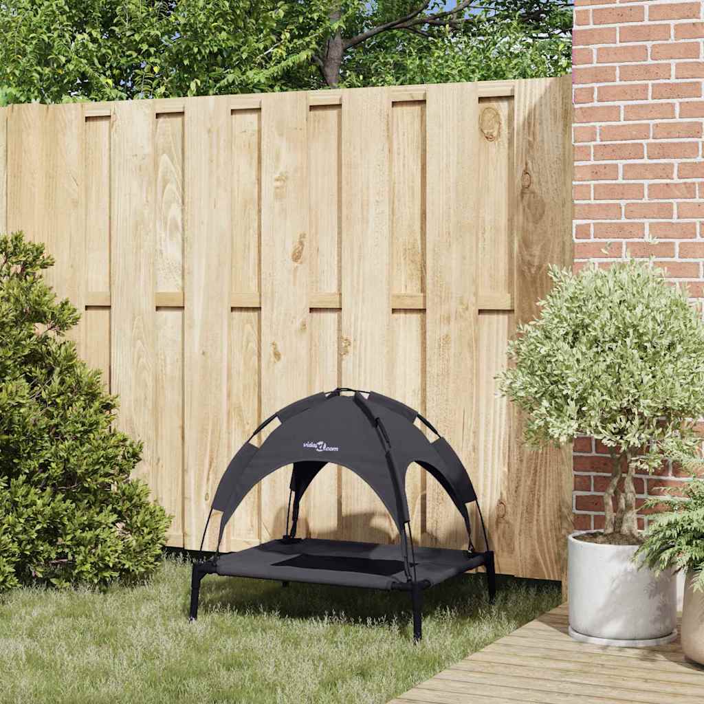 Dog Bed Black M Steel