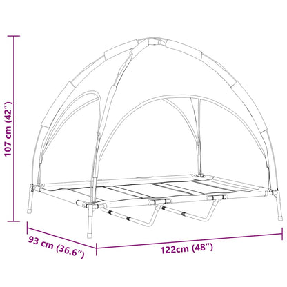 Dog Bed Black XL Steel