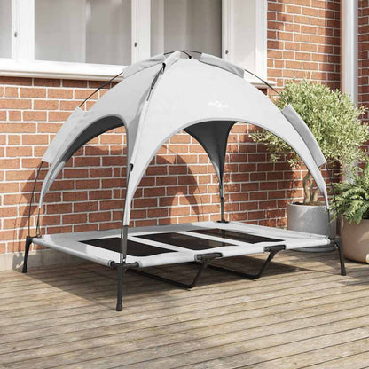 Dog Bed Silver Grey XL Steel