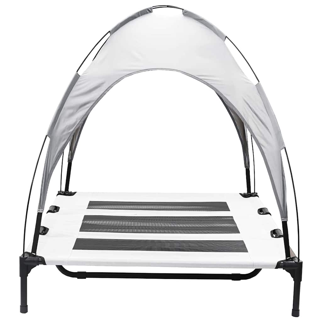 Dog Bed Silver Grey XL Steel