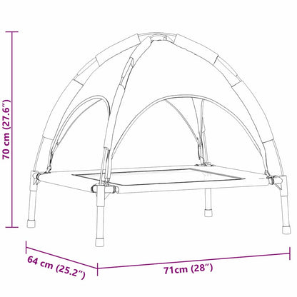 Dog Bed Brown M Steel