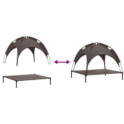 Dog Bed Brown L Steel