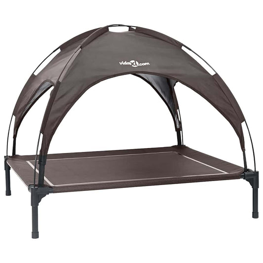 Dog Bed 104 x 86 x 84.5 cm Steel Brown