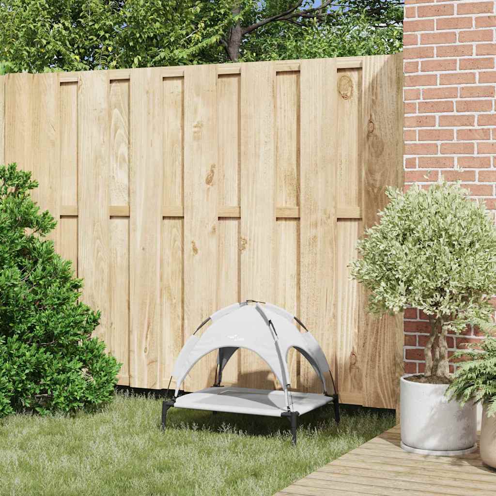 Dog Bed Silver Grey S Steel