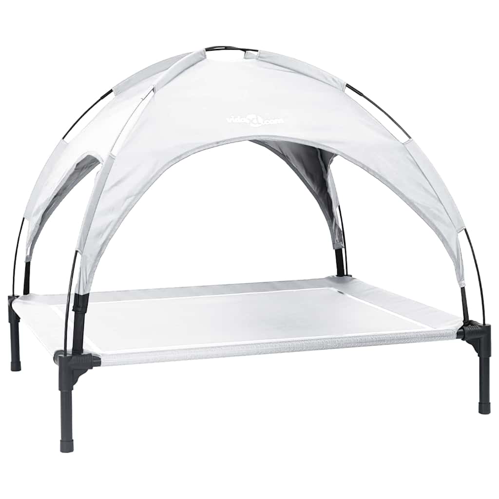 Dog Bed Silver grey XL Steel