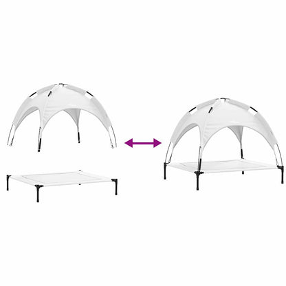 Dog Bed Silver grey XL Steel