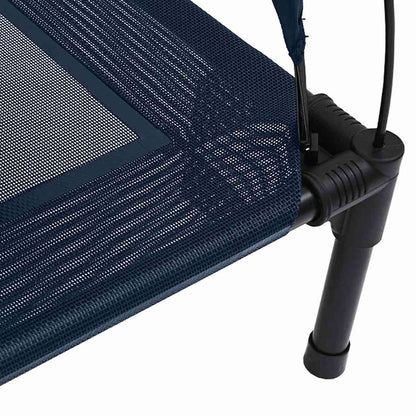 Dog Bed 63 x 49.5 x 60 cm Steel Navy Blue