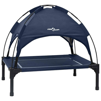 Dog Bed 63 x 49.5 x 60 cm Steel Navy Blue