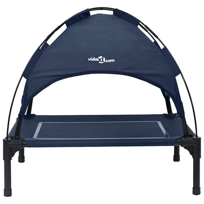Dog Bed 63 x 49.5 x 60 cm Steel Navy Blue