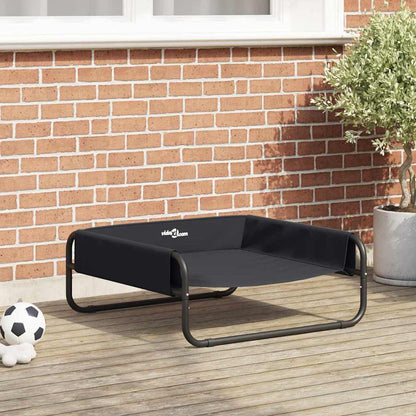 Dog Bed Black ML Oxford Fabric and Steel
