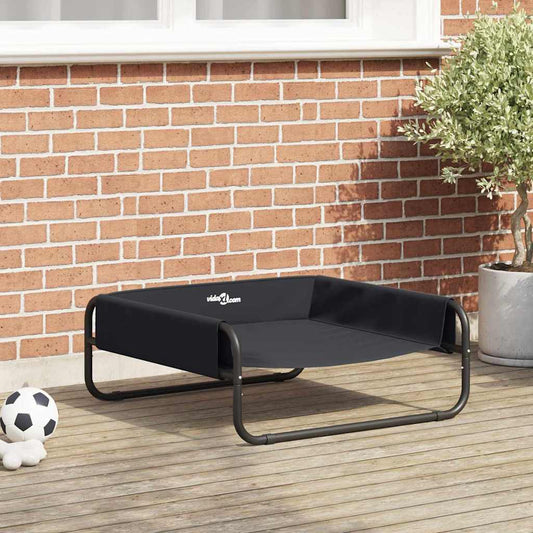 Dog Bed Black ML Oxford Fabric and Steel