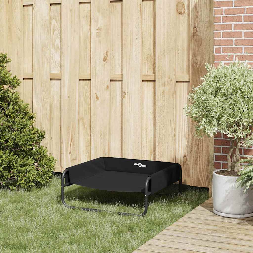 Dog Bed Black ML Oxford Fabric and Steel