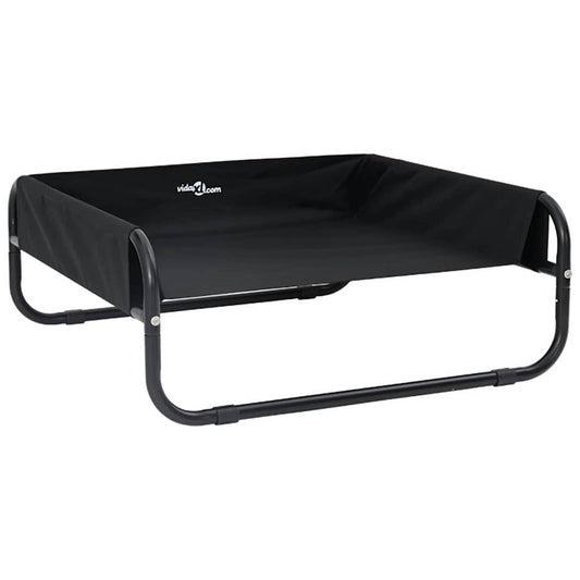 Dog Bed Black ML Oxford Fabric and Steel